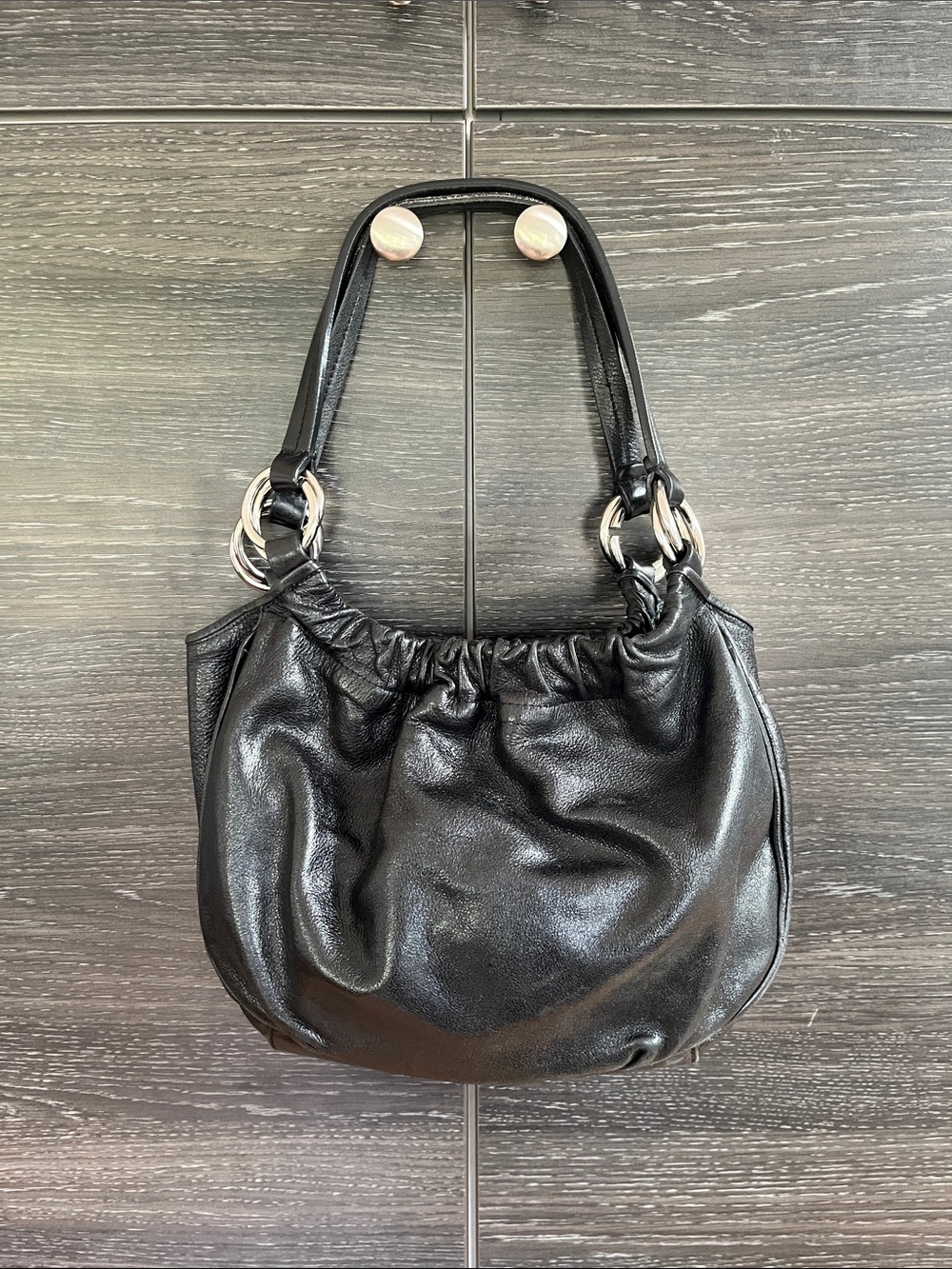 Francesca Bianchi Pebbled Leather Bag